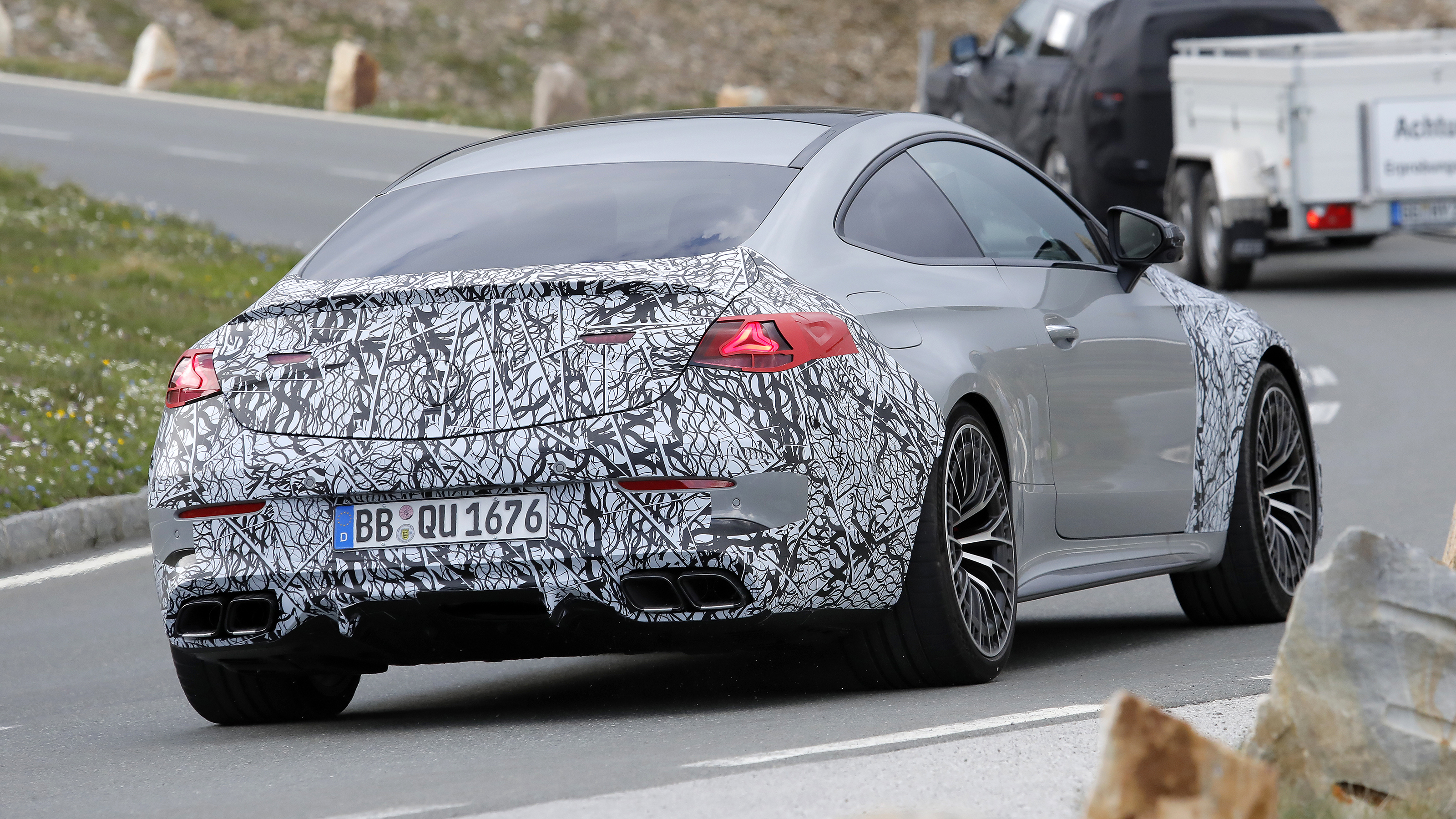 Mercedes-AMG CLE 63 spotted - rear cornering