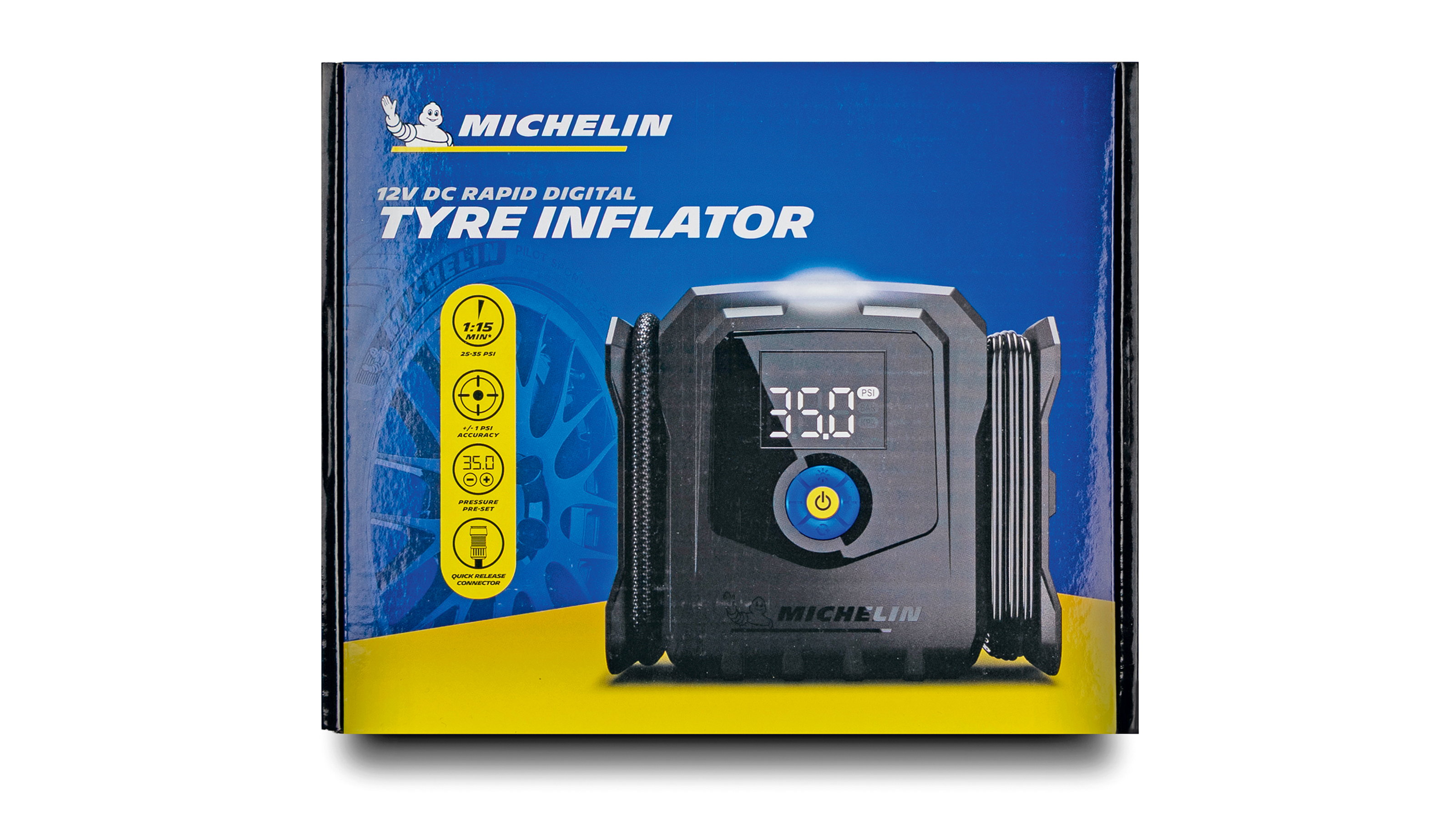 Michelin 12V DC Rapid Tyre Inflator - box