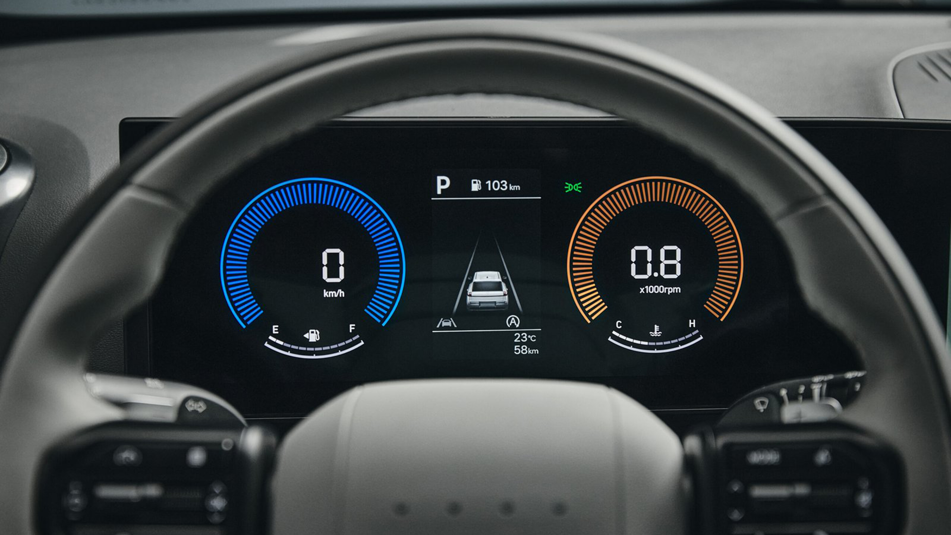 New Hyundai i20 - digital drivers display 
