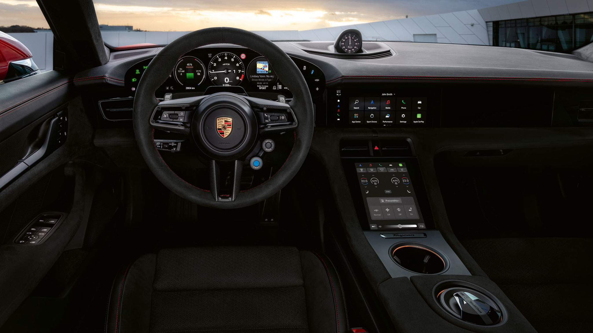 Porsche Taycan - dash