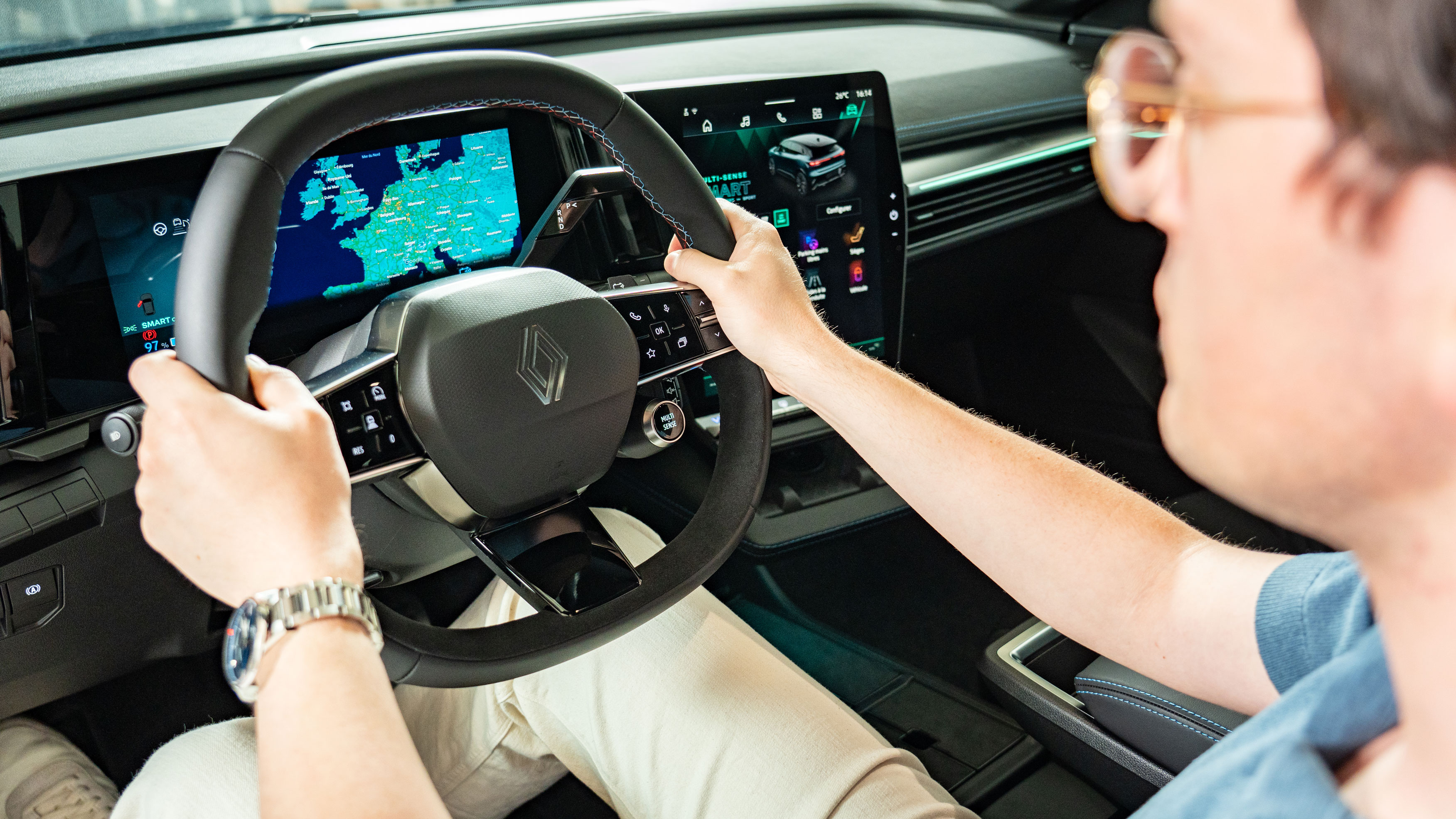 Tom Jervis sat in the facelifted Renault Megane