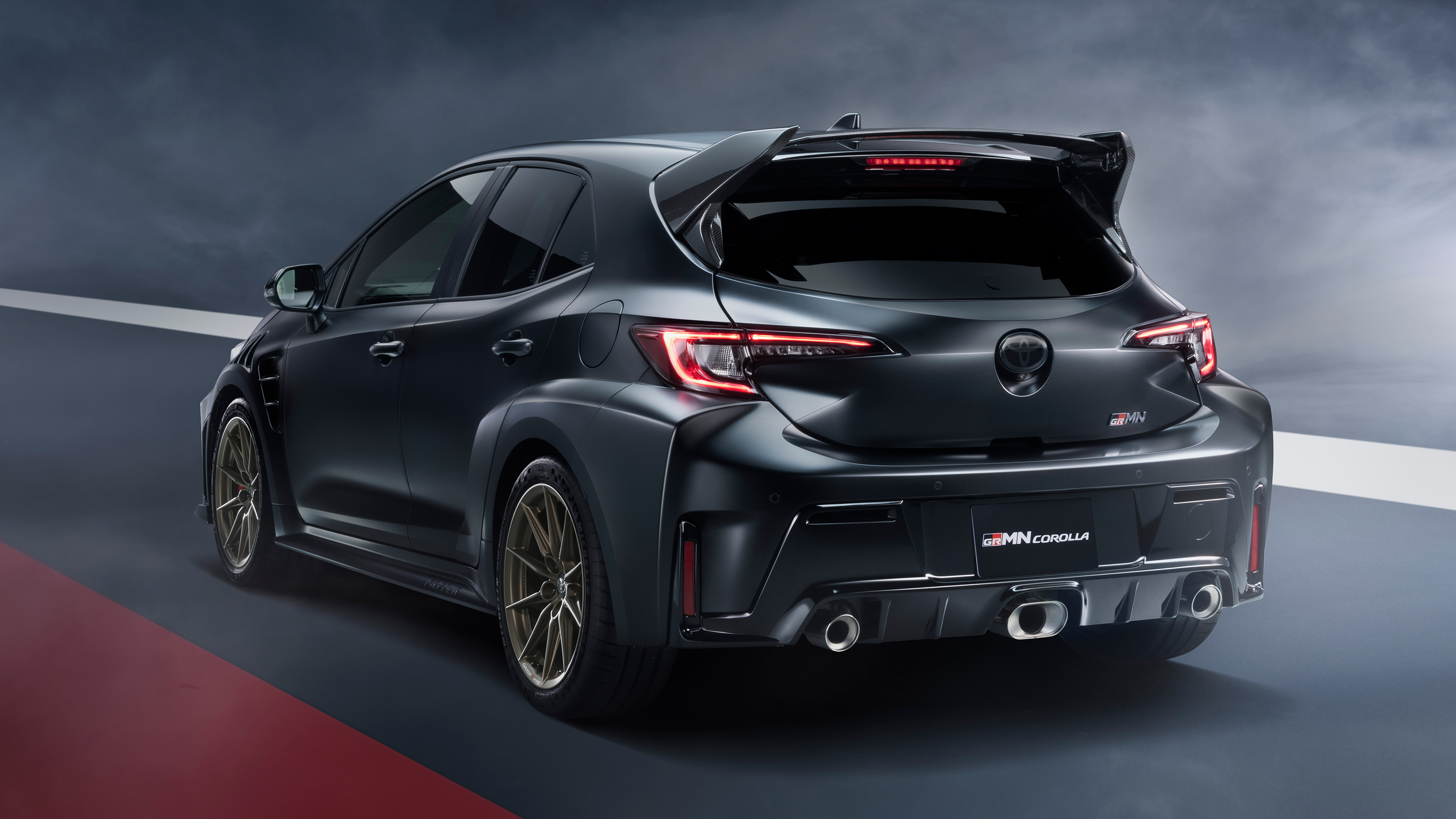 Toyota GRMN Corolla - black rear angled