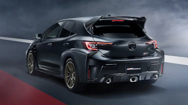 Toyota GRMN Corolla - black rear angled