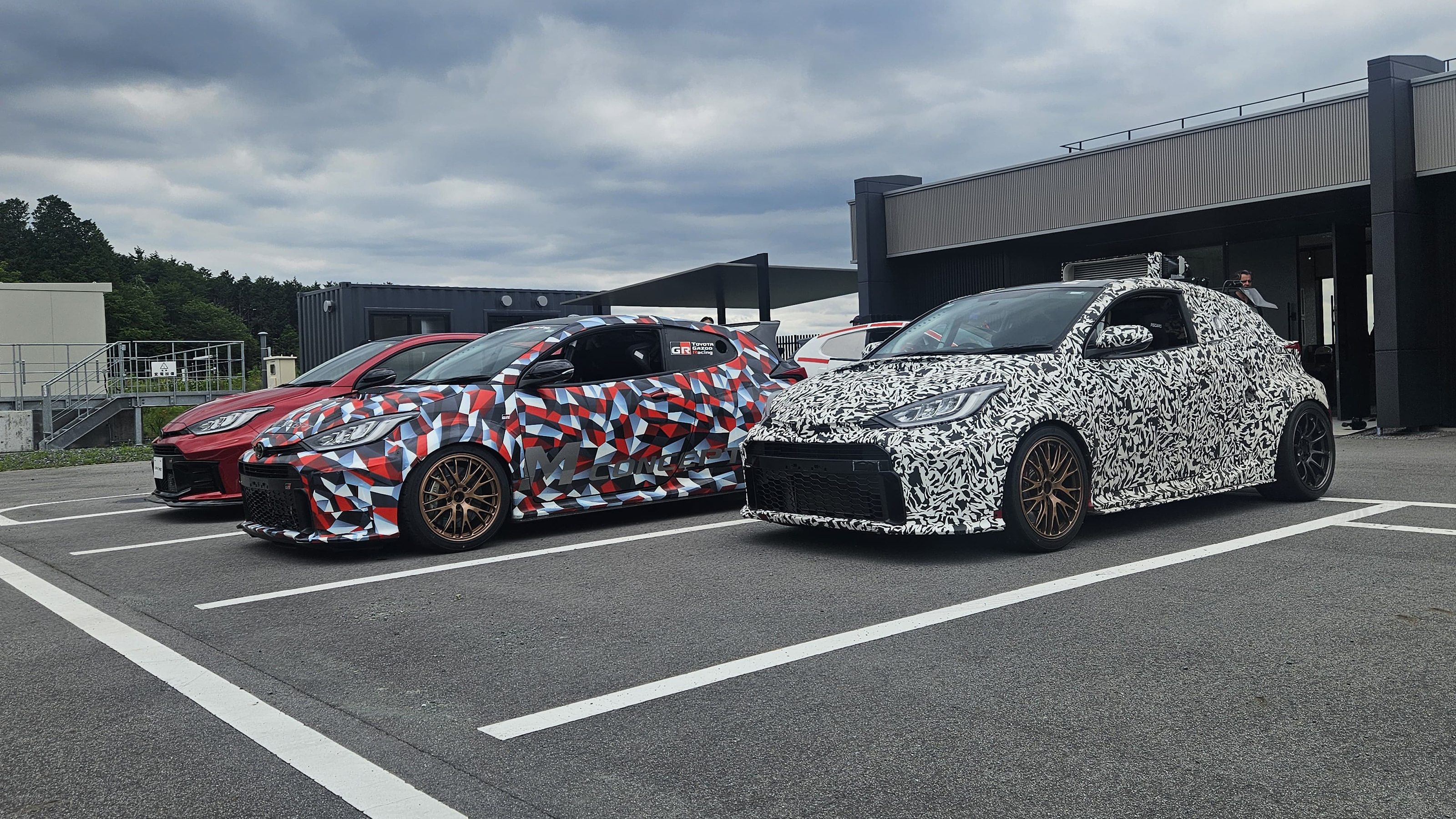 Toyota mid-engined prototype - in carpark