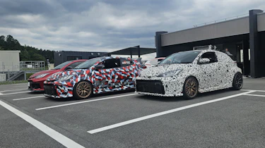 Toyota mid-engined prototype - in carpark