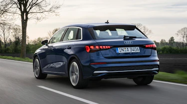 Updated Audi A3 - blue dynamic rear 3/4