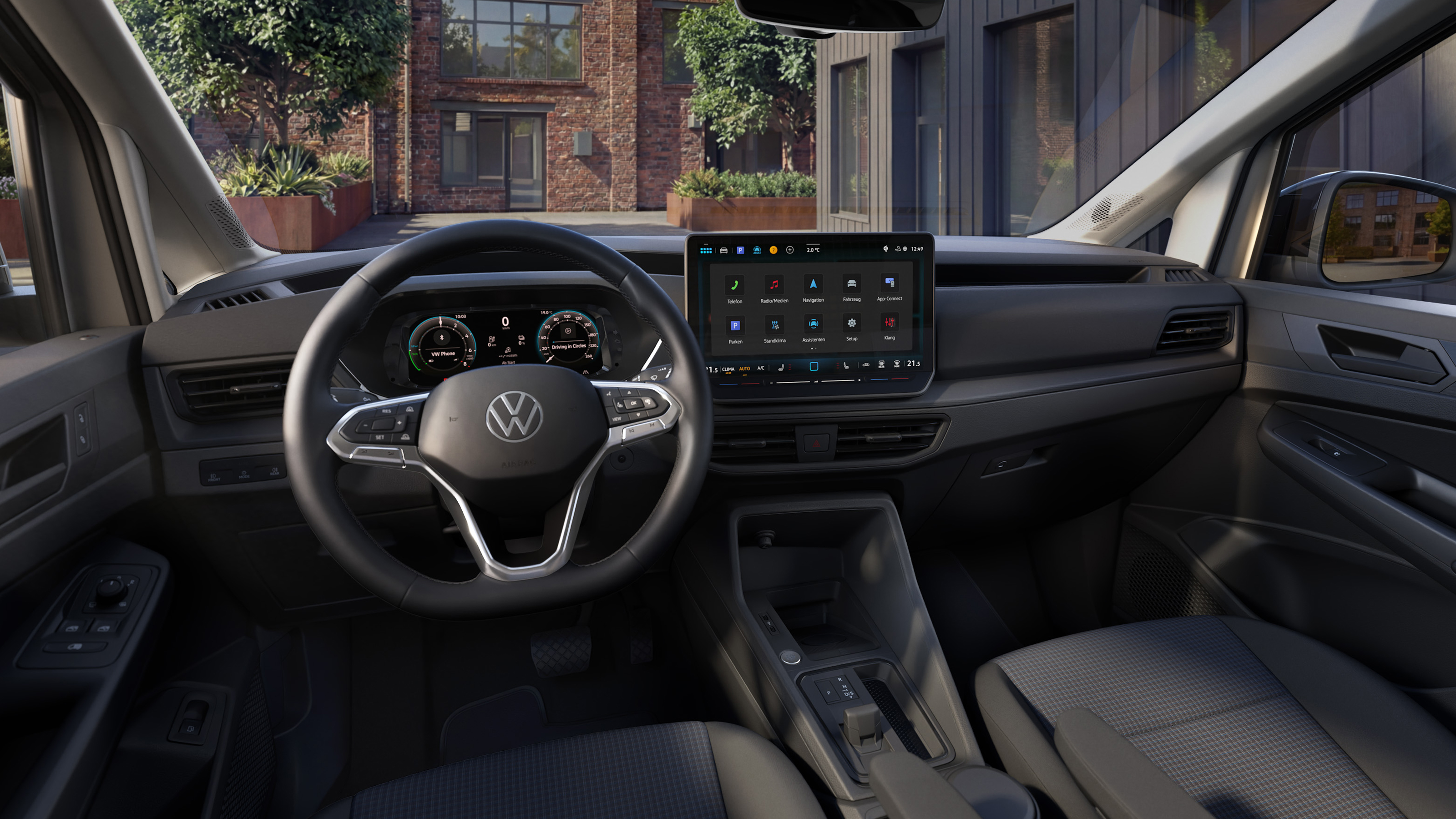 Volkswagen Caddy van - driver view