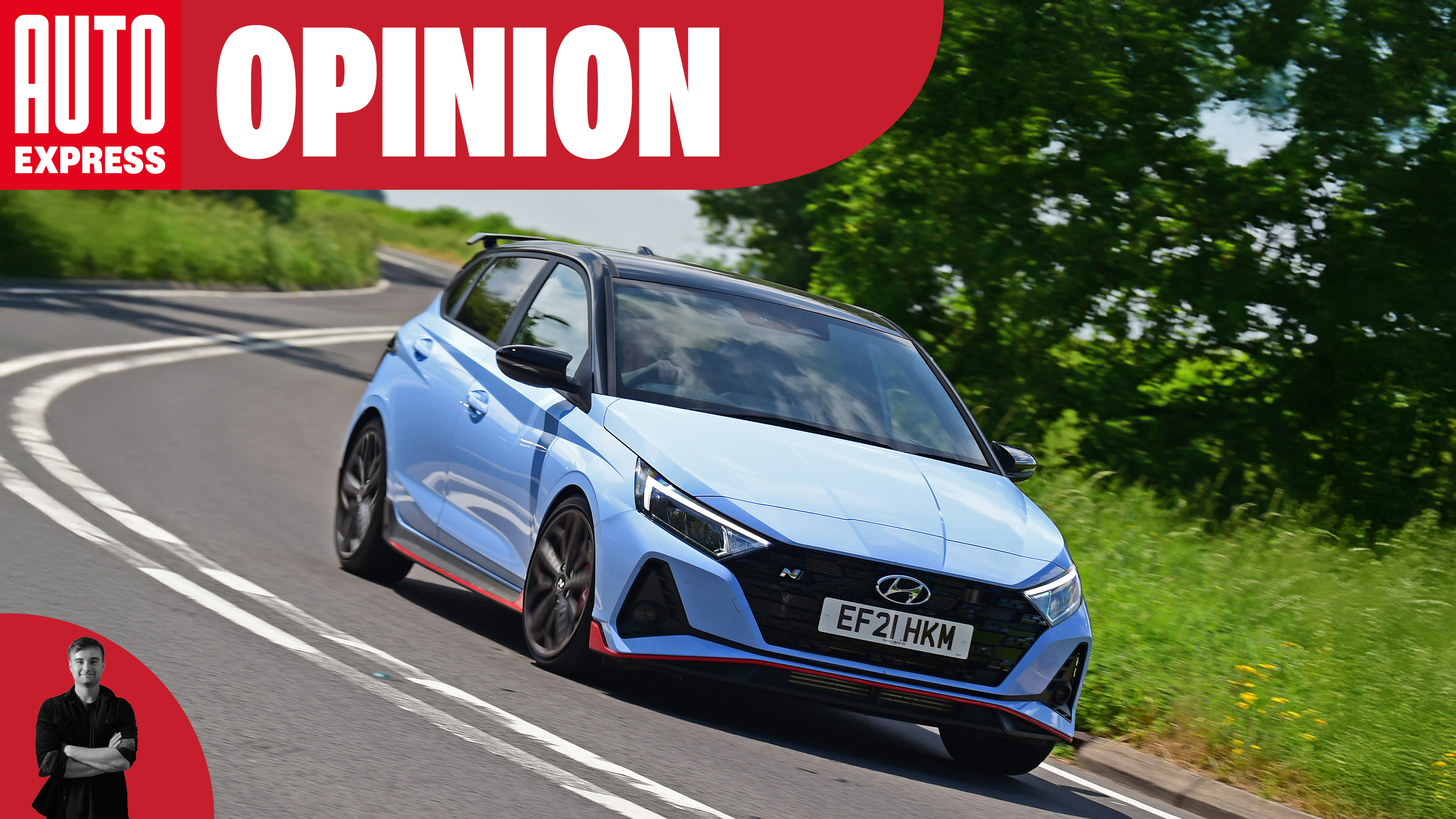 Alastair Crooks learn in a hot hatch