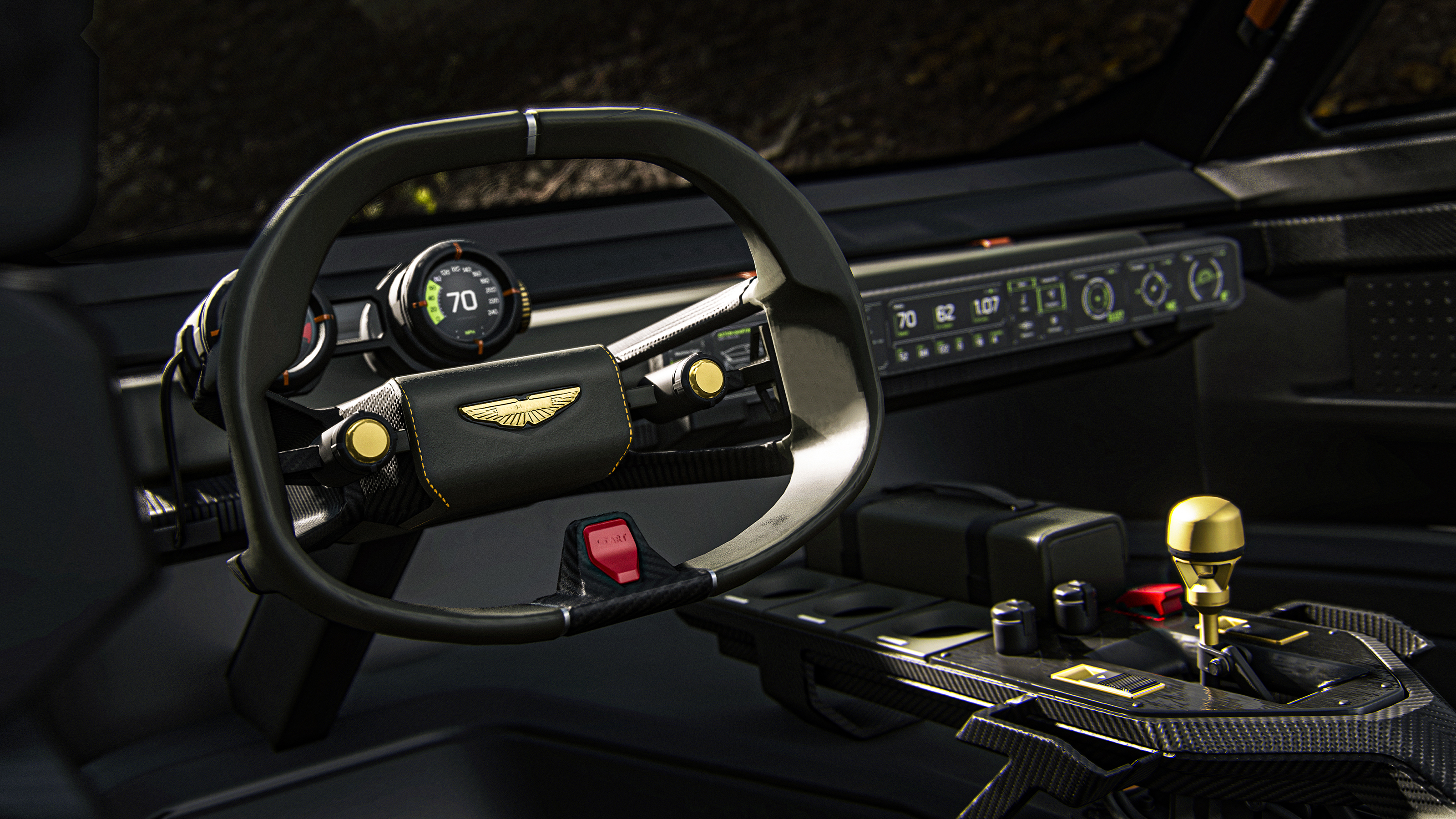 Aston Martin Dreadnought - steering wheel