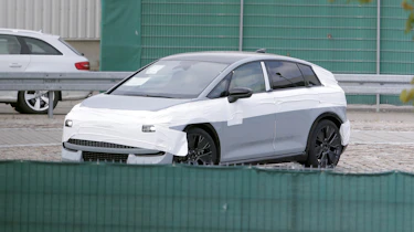 Audi A2 e-tron spy shot - front cornering