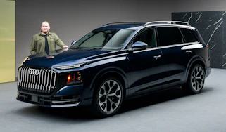 Ellis Hyde with the Audi Q9