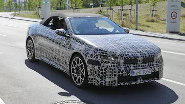 BMW i4 Convertible spy shots - front 3/4