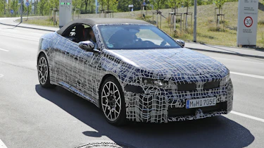 BMW i4 Convertible spy shots - front 3/4