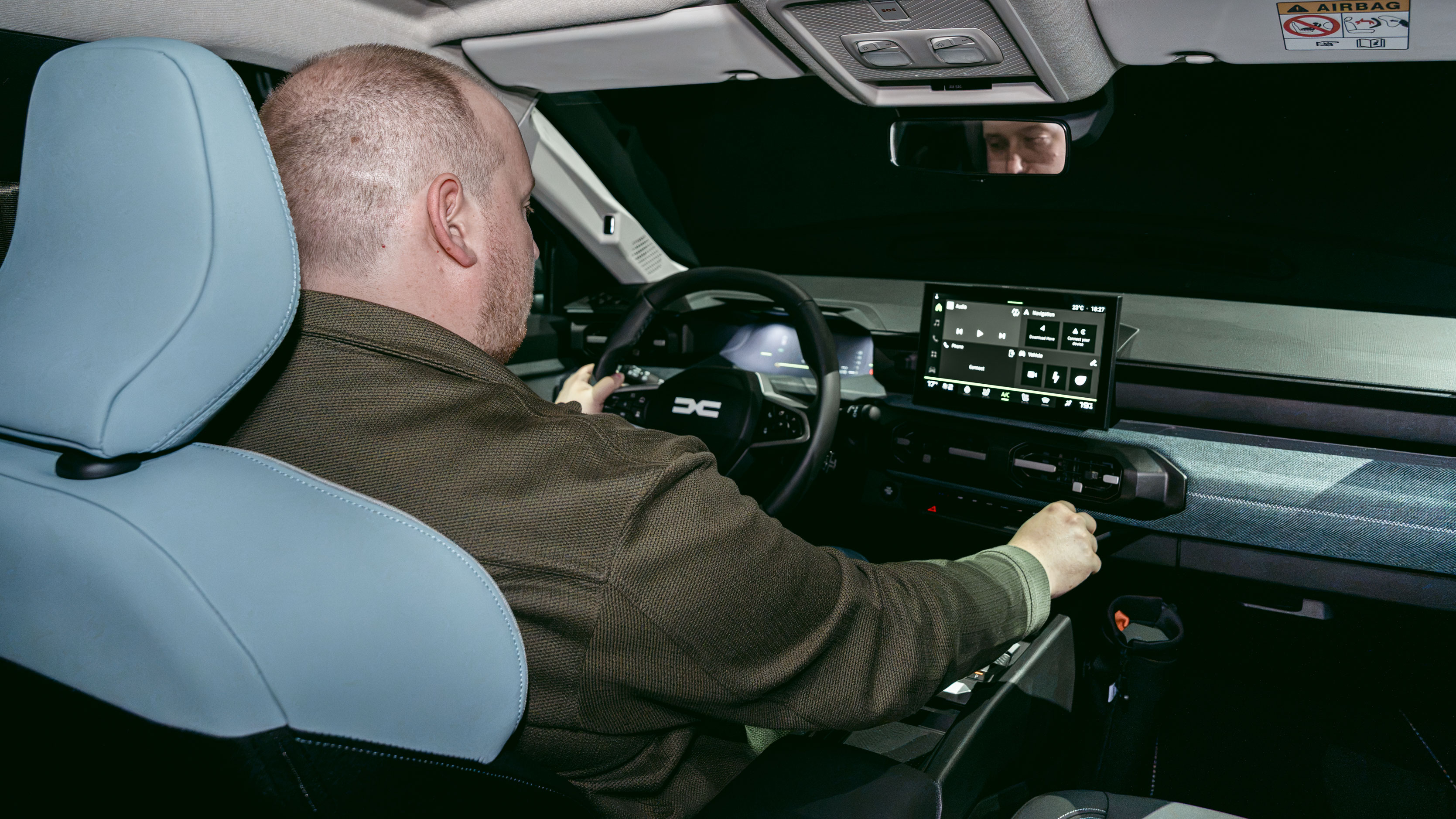 Ellis Hyde sat in the Dacia Striker