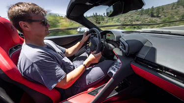 Alastair Crooks driving the Ferrari 849 Testarossa Spider