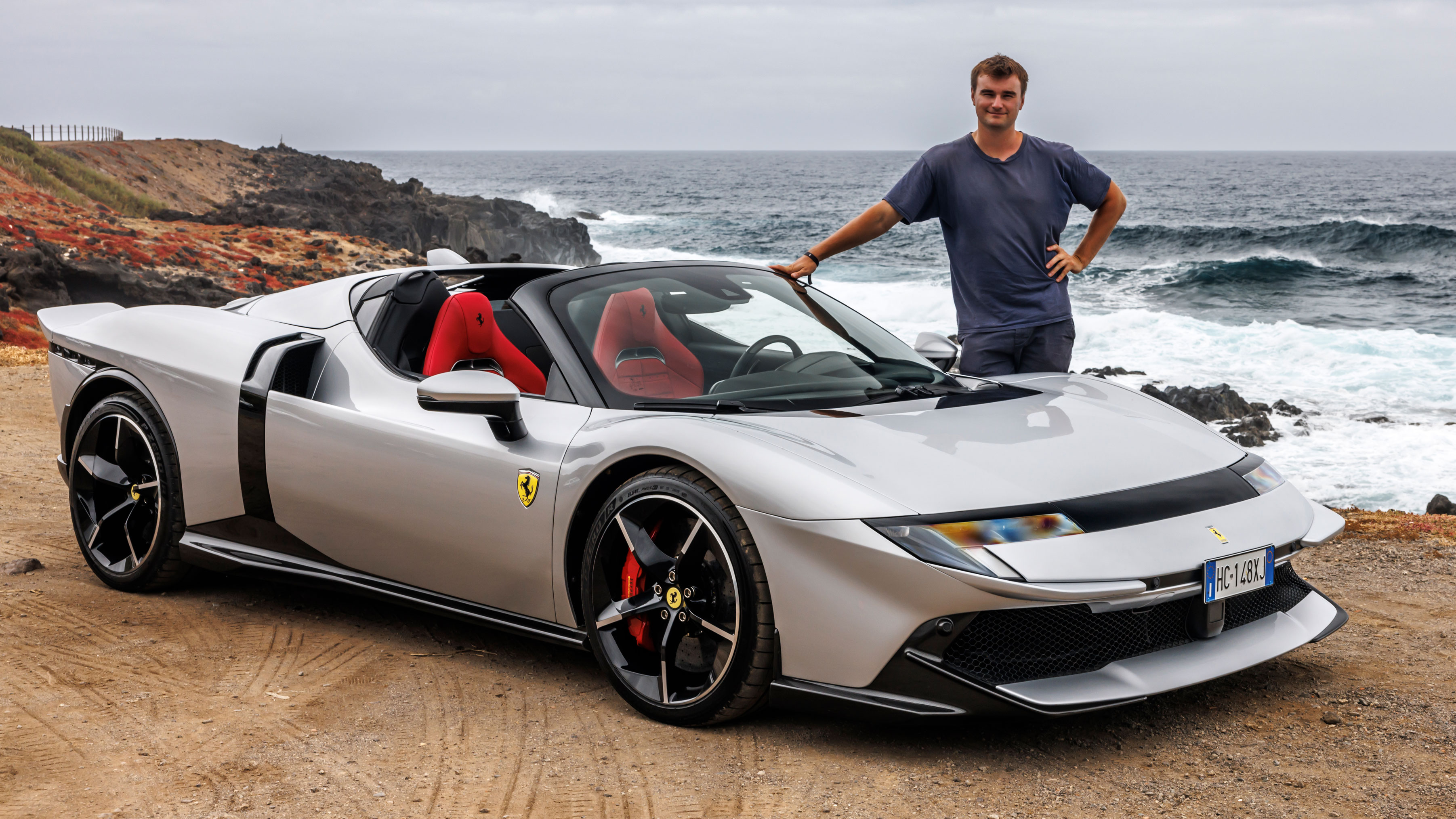 Alastair Crooks with the Ferrari 849 Testarossa Spider