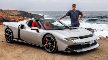 Alastair Crooks with the Ferrari 849 Testarossa Spider
