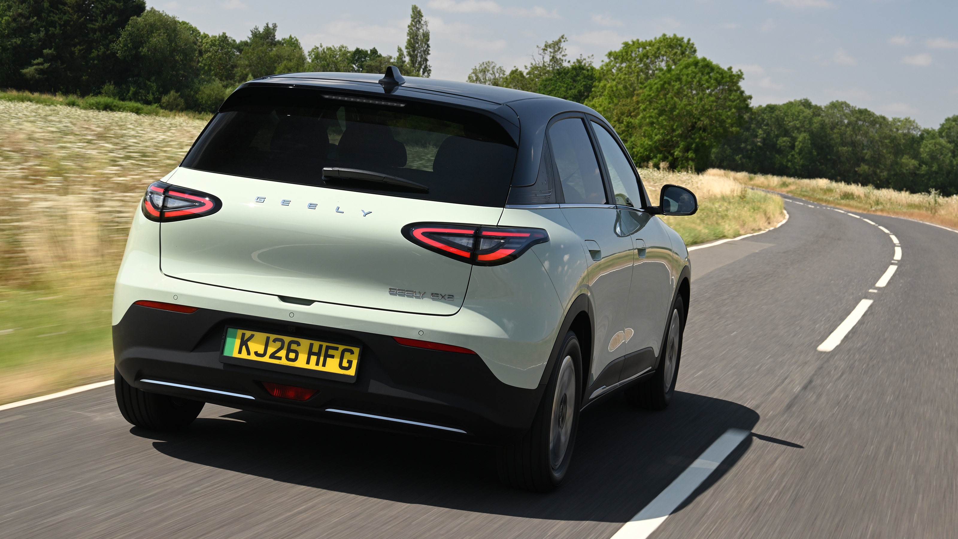 New Geely EX2 - rear tracking 