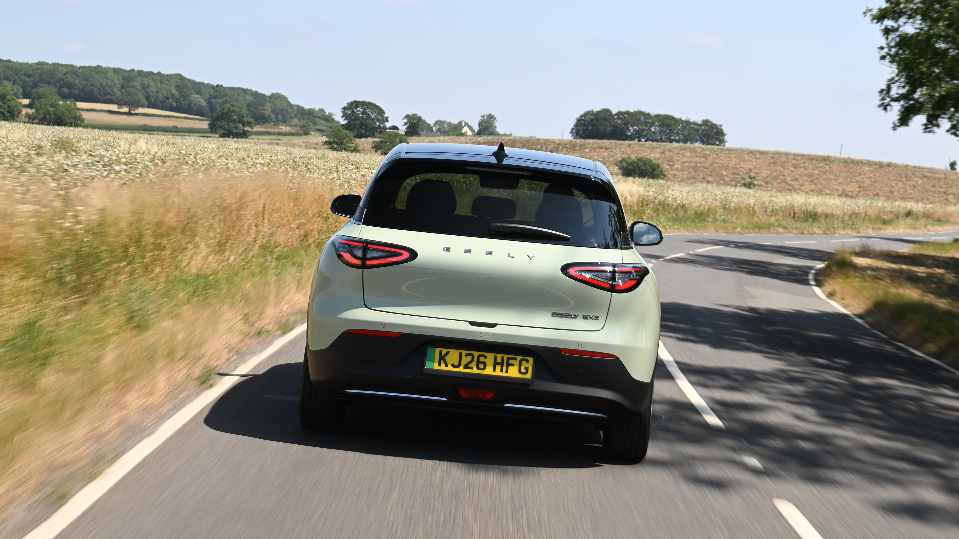 New Geely EX2 - rear cornering 
