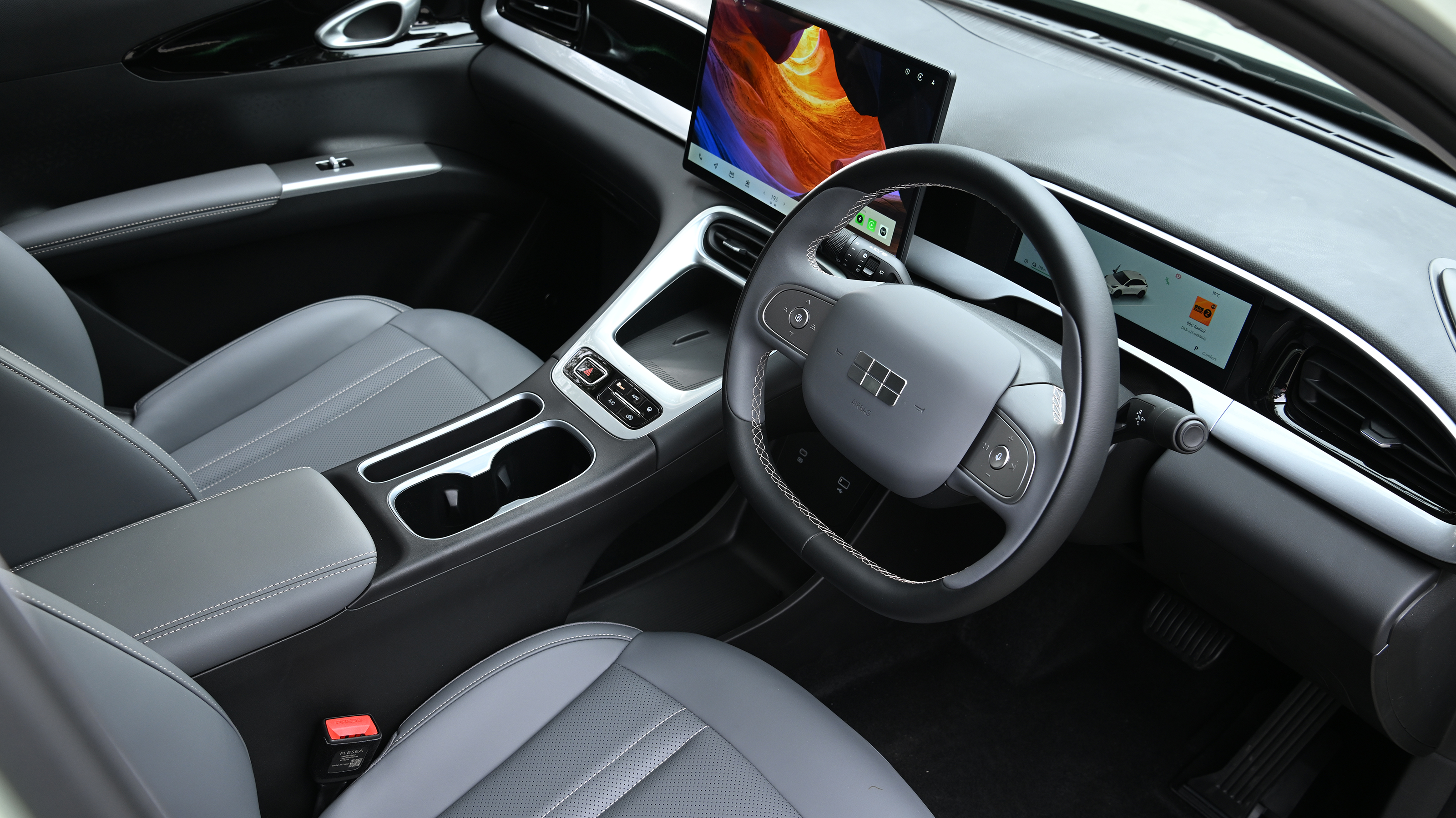 New Geely EX2 - front interior 