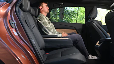 Alastair Crooks sat in the Lexus ES