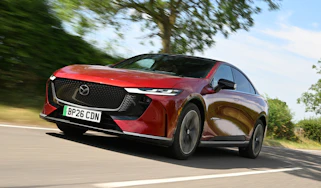 Mazda 6e in the UK - front tracking