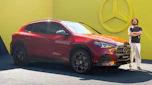 Jordan Katsianis driving the Mercedes GLA Electric