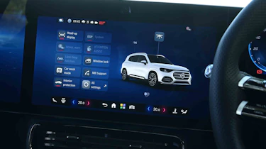 Mercedes GLB electric - vehicle settings menu