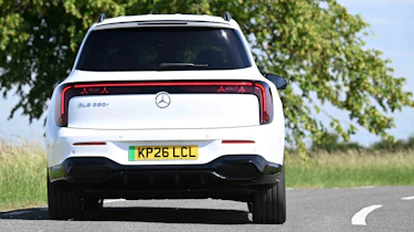 Mercedes GLB electric - rear full width cornering