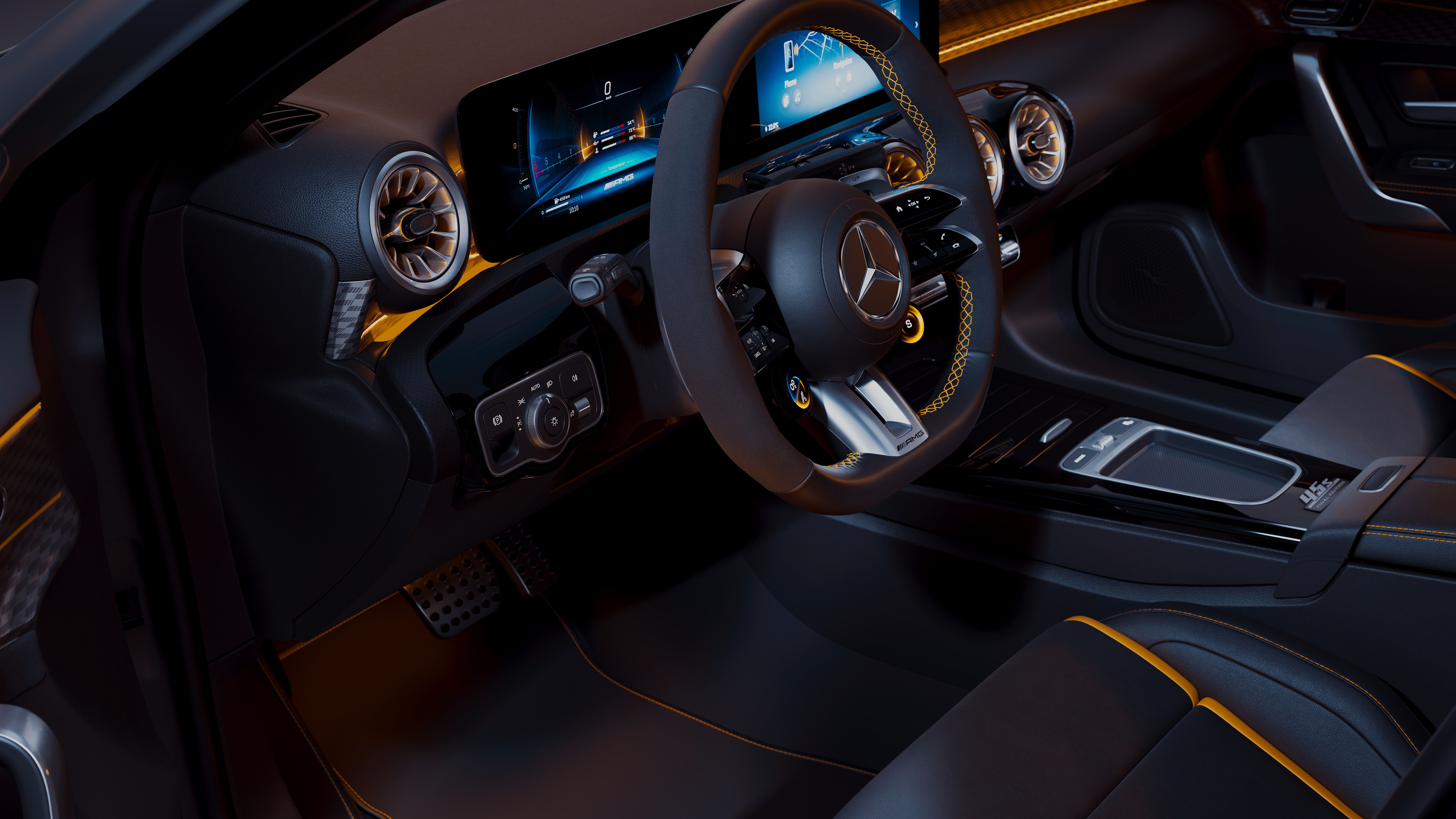 New Mercedes-AMG A 45 S Final Edition - steering wheel