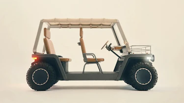 New Amble One electric buggy - side profile