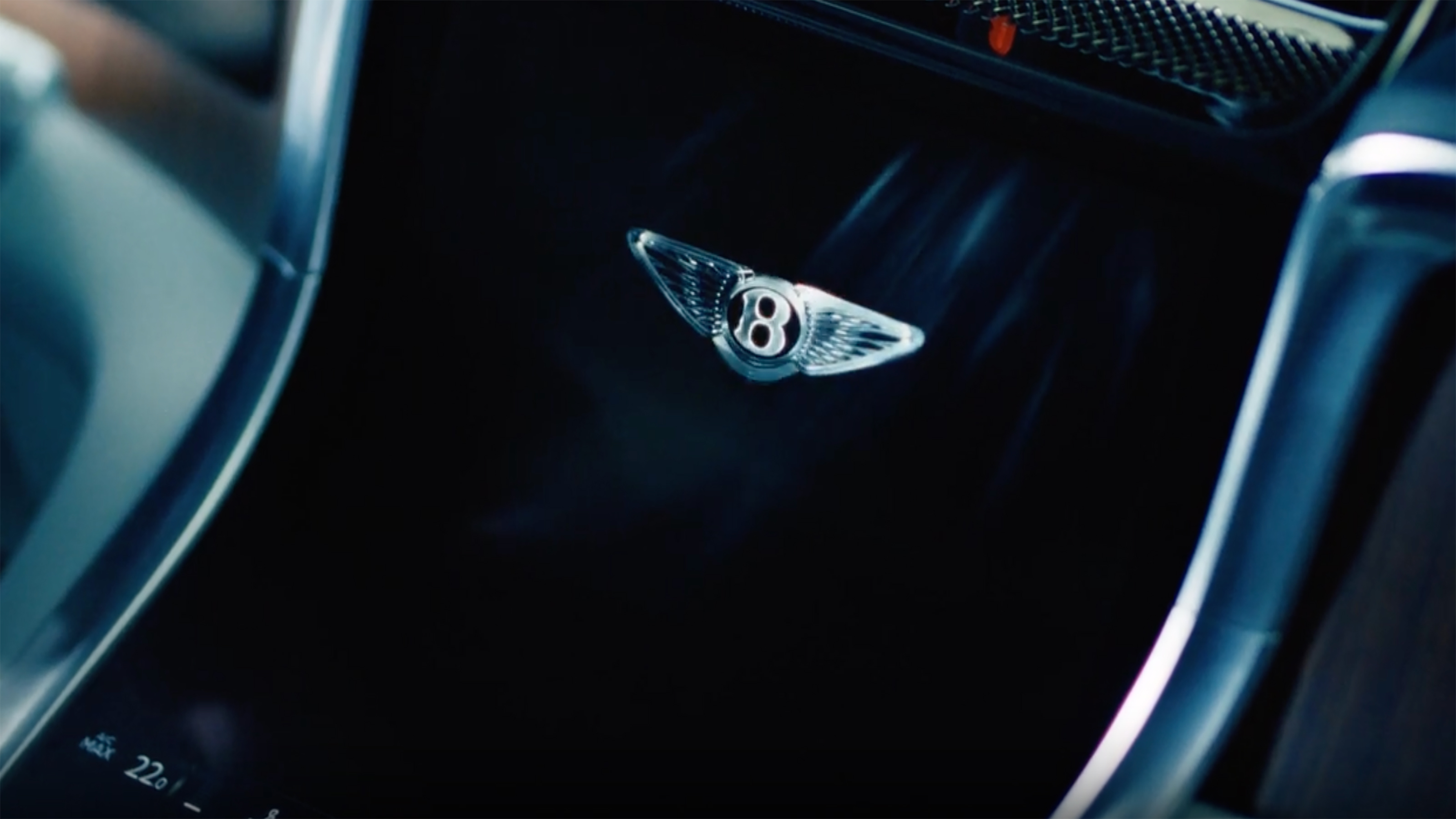 New Bentley Torcal teasers - Bentley logo on screen