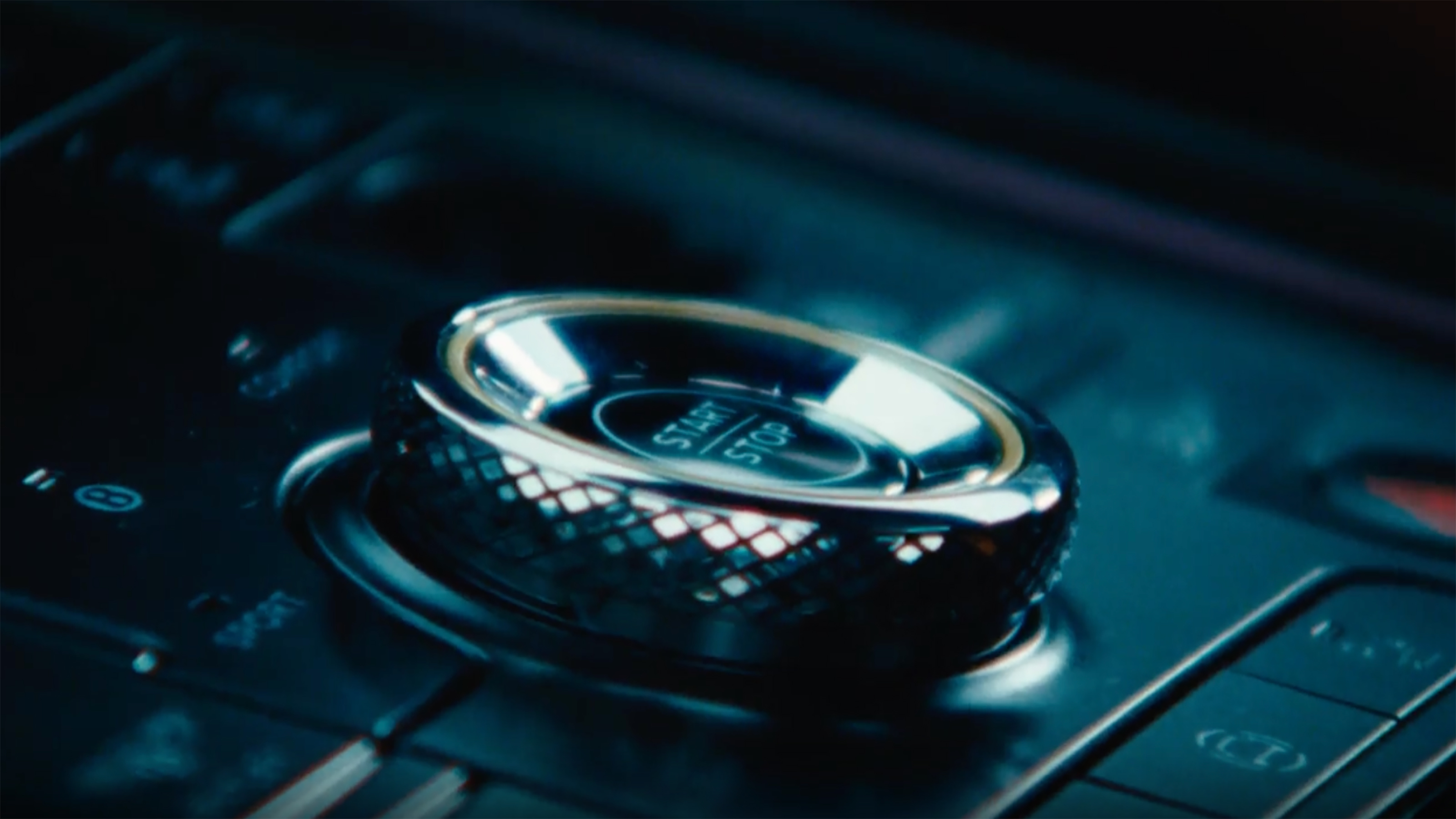 New Bentley Torcal teasers - start/stop button