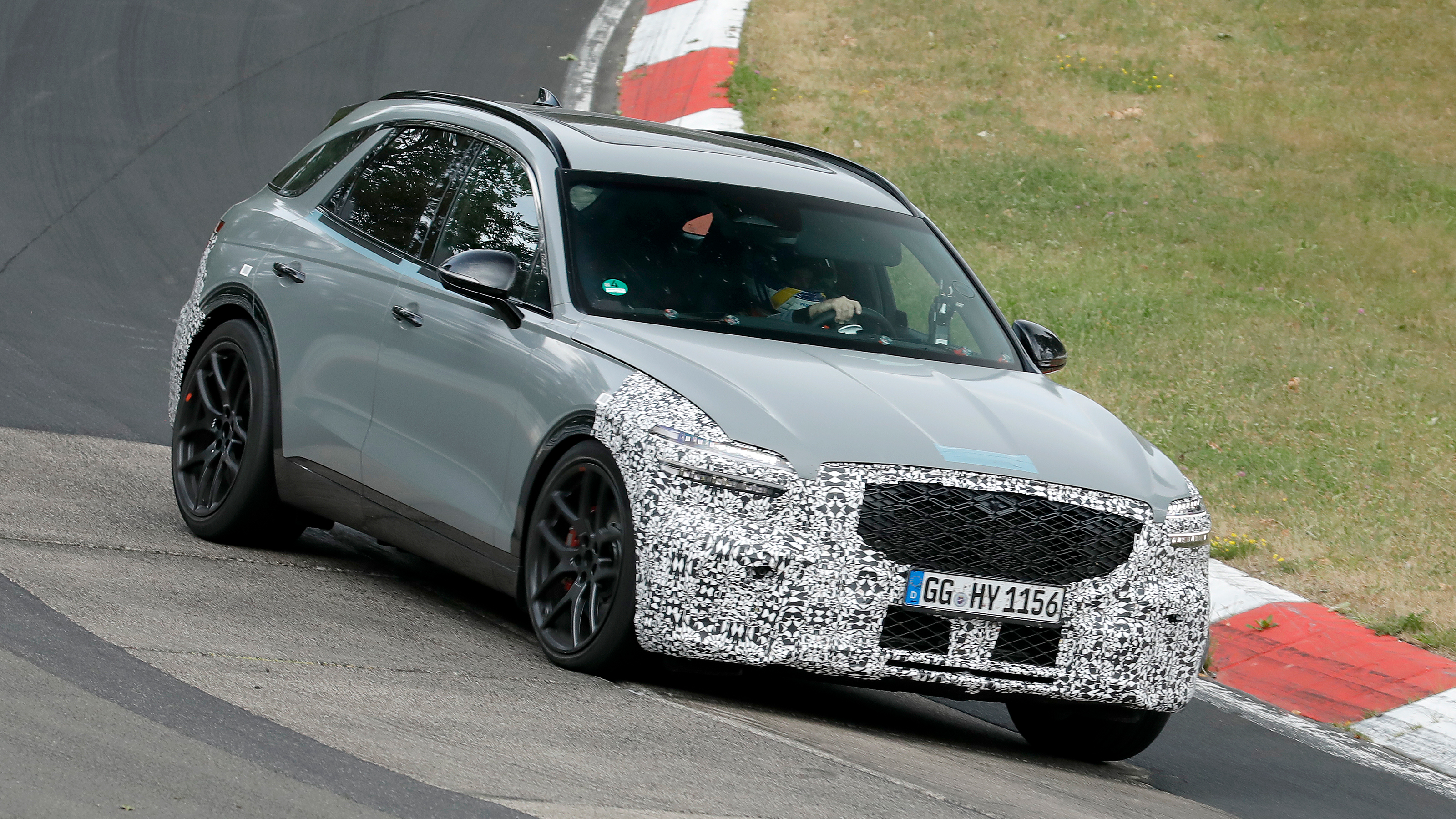 New Genesis GV70 testing - front cornering