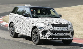 New Range Rover Sport facelift - front cornering