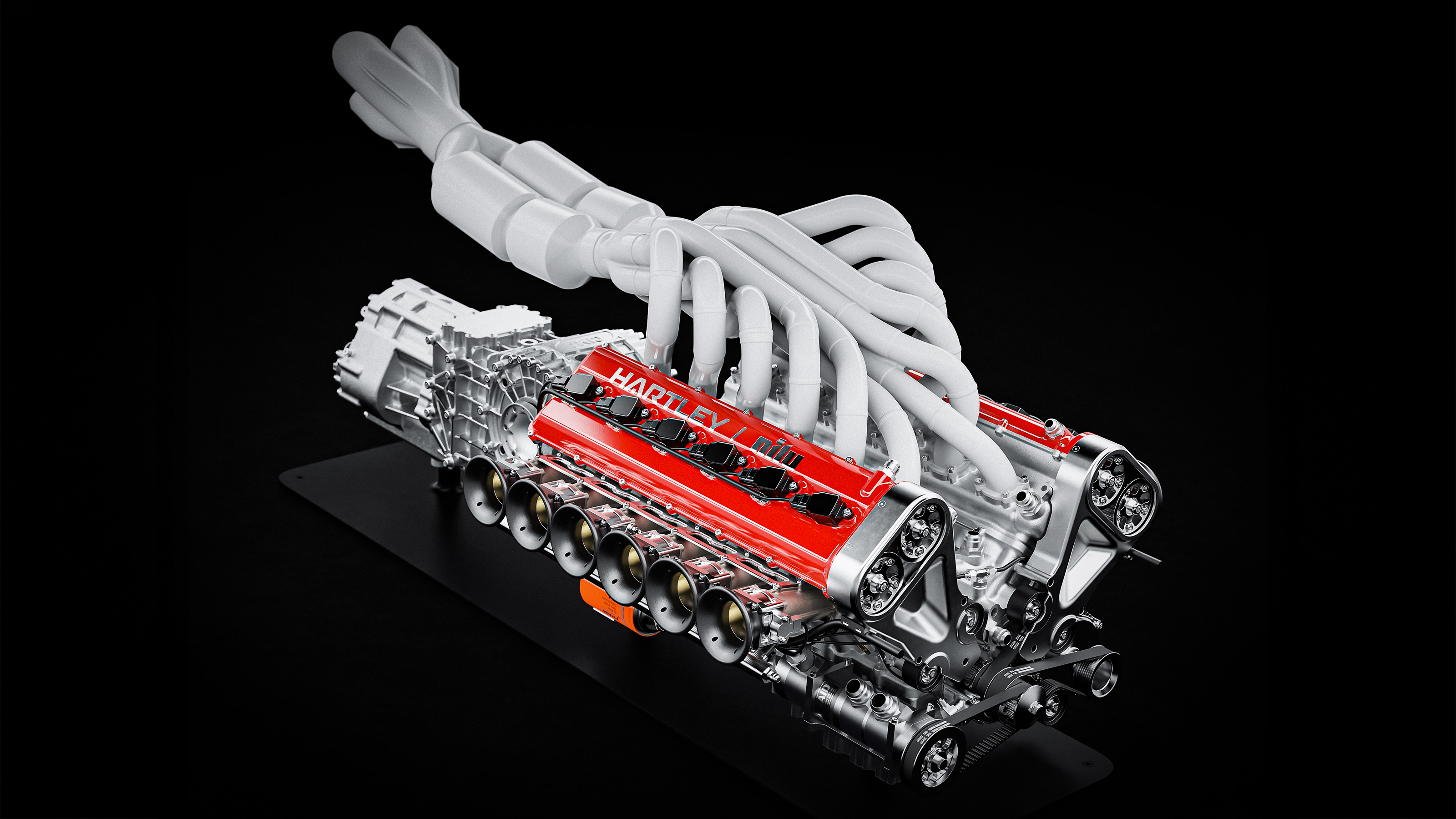 Nilu27 NILU hypercar engine - front angled