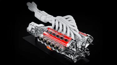 Nilu27 NILU hypercar engine - front angled