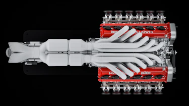 Nilu27 NILU hypercar engine - overhead