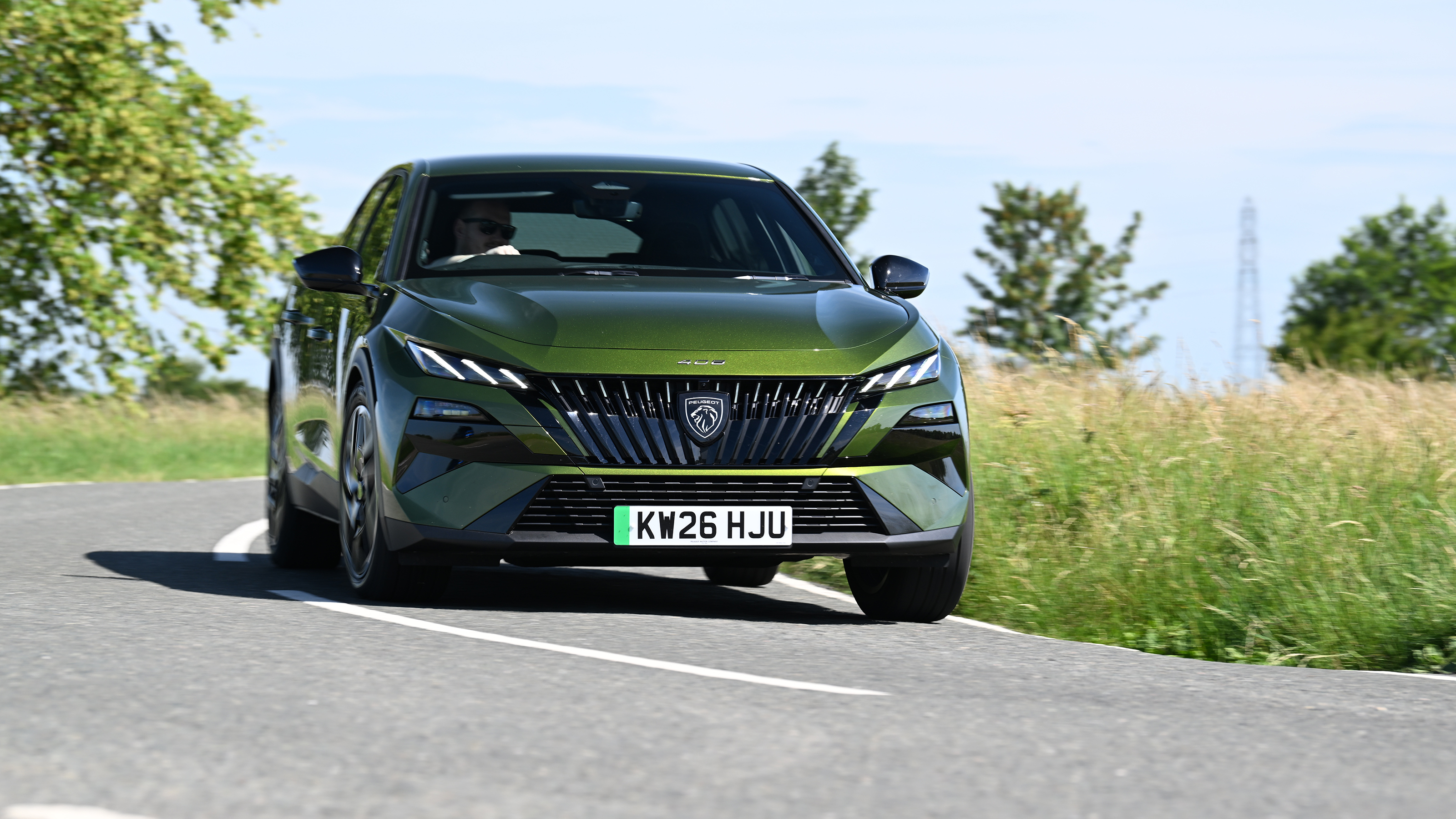 Peugeot E-408 - front cornering