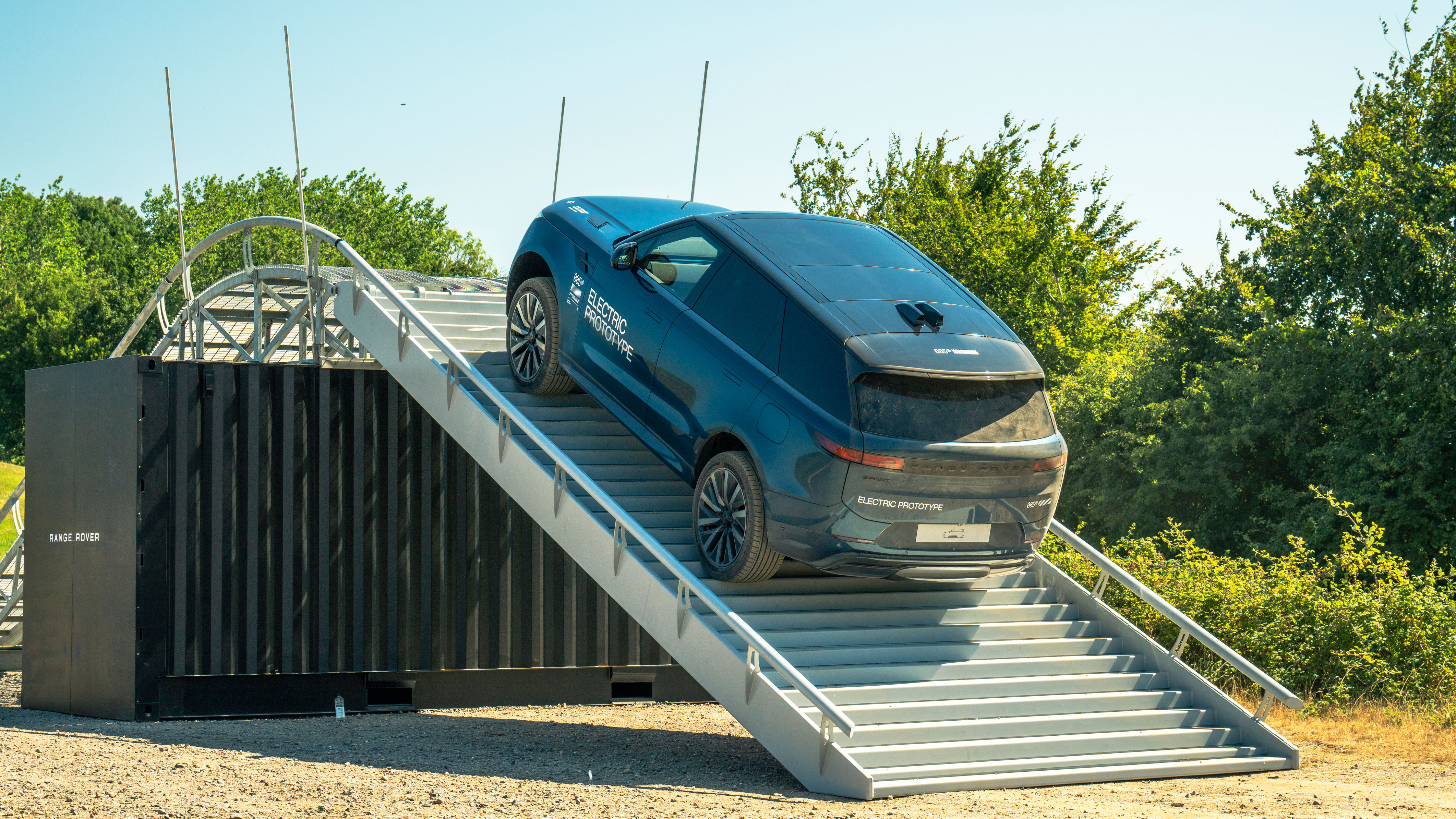 Range Rover Sport EV prototype - rear hill