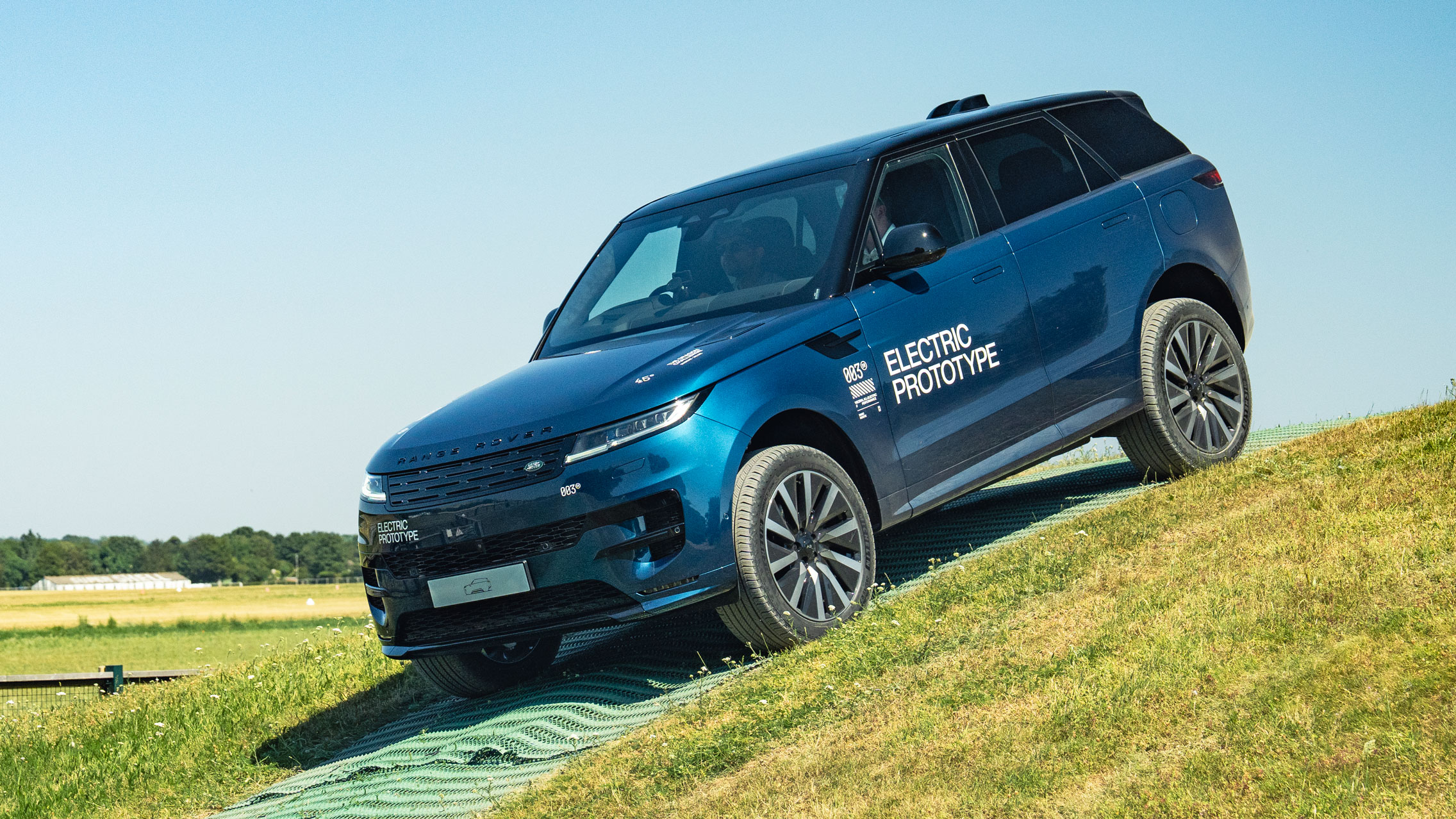 Range Rover Sport EV prototype - front hill