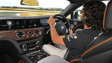 Jordan Katsianis driving the Rolls-Royce Spectre II