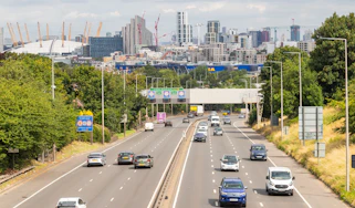Traffic on the a road in South East London shutterstock
