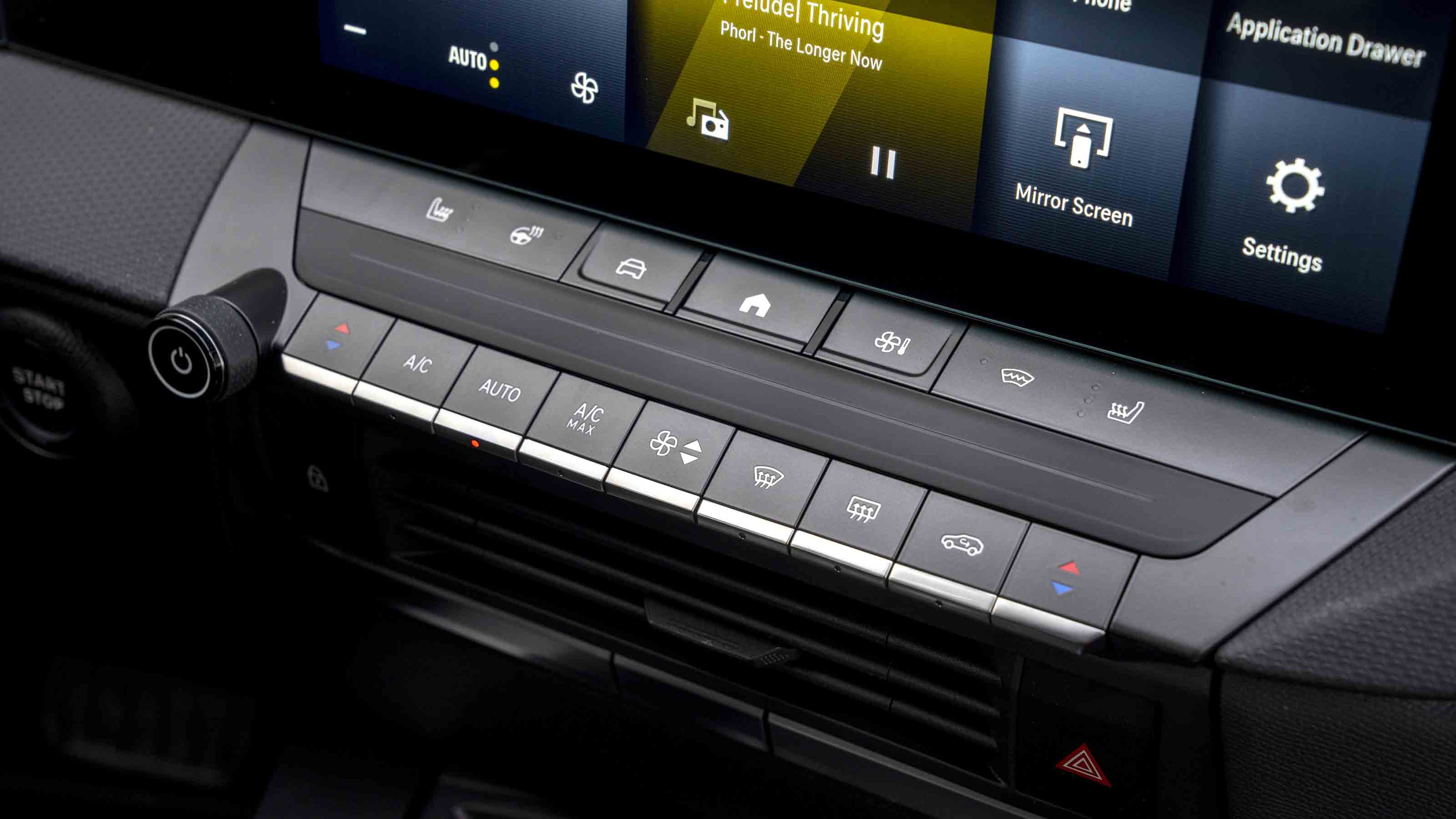 Vauxhall Astra - physical climate controls