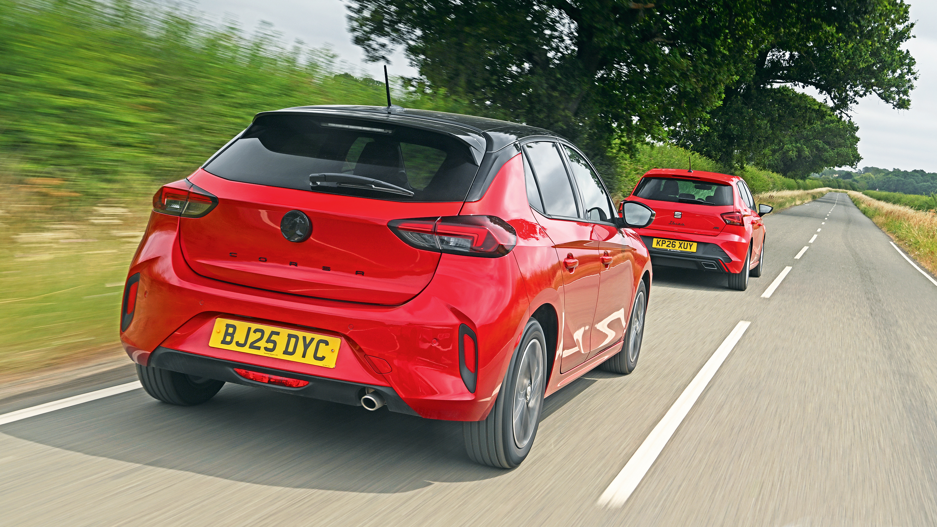 Vauxhall Corsa vs SEAT Ibiza - rear 3/4