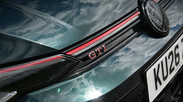 Volkswagen Golf GTI Edition 50 being driven in the UK - badges