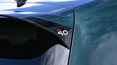 Volkswagen Golf GTI Edition 50 being driven in the UK - Edition 50 badge