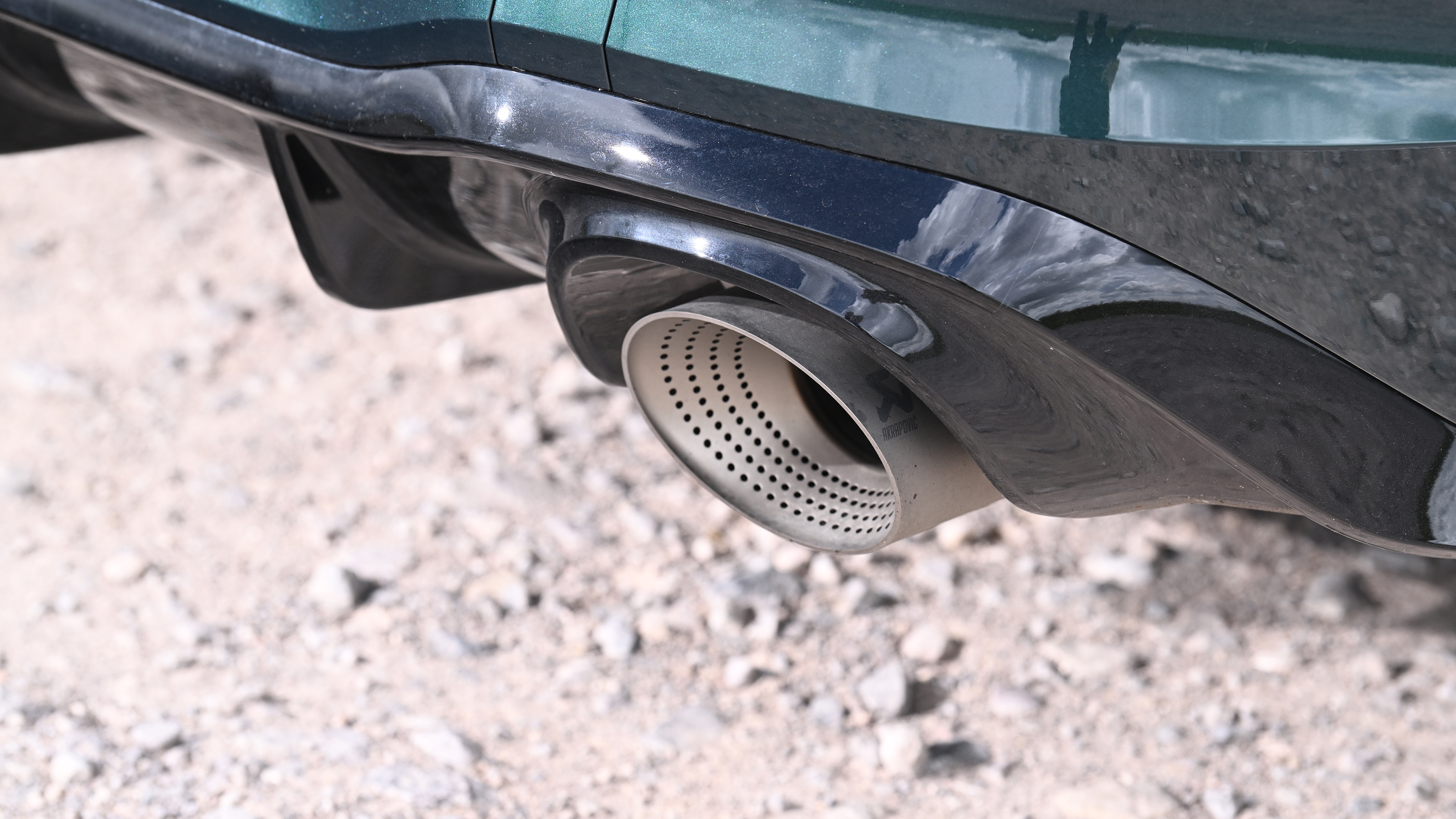 Volkswagen Golf GTI Edition 50 being driven in the UK - exhaust 