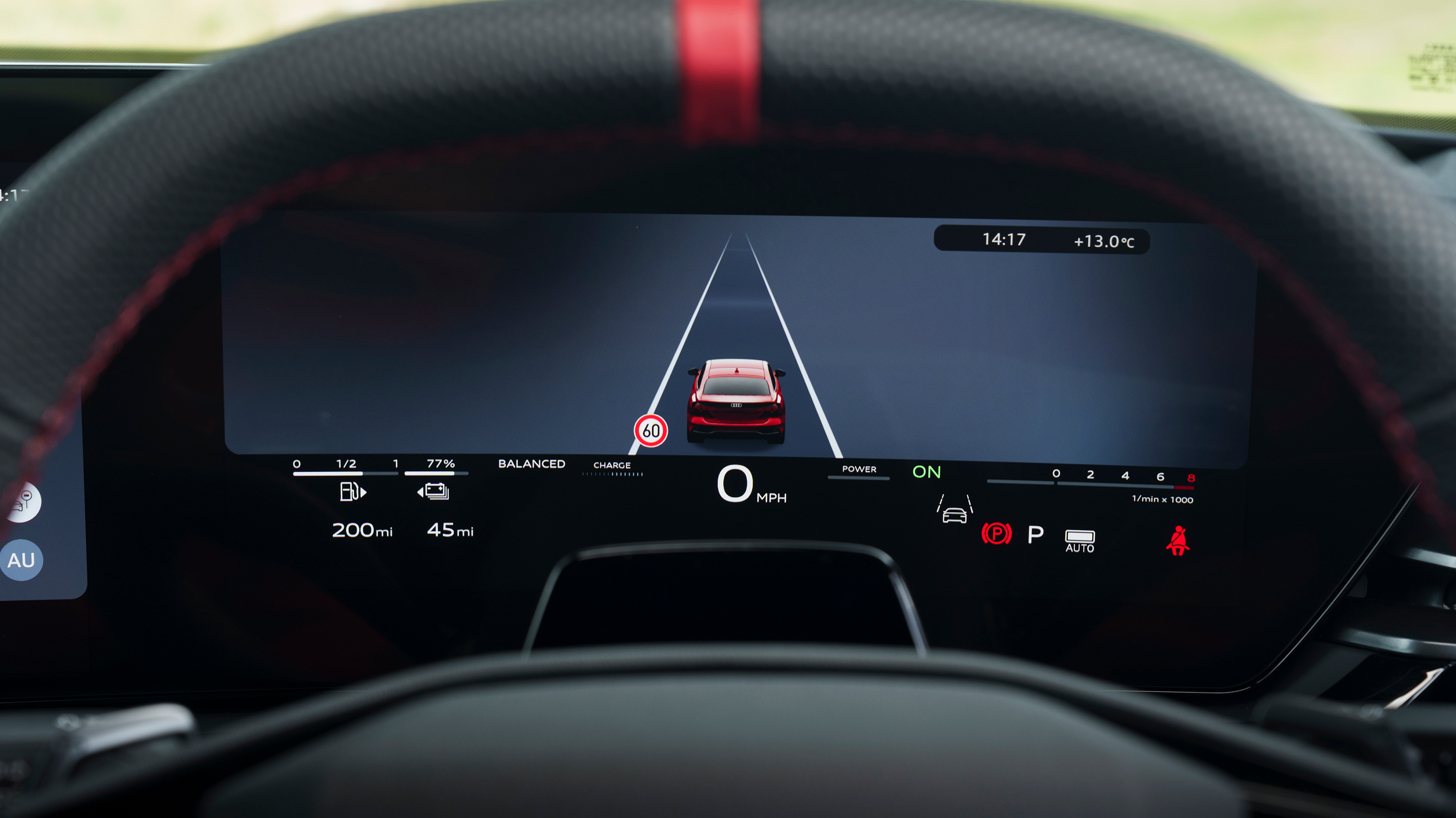 Audi RS 5 - driver's display