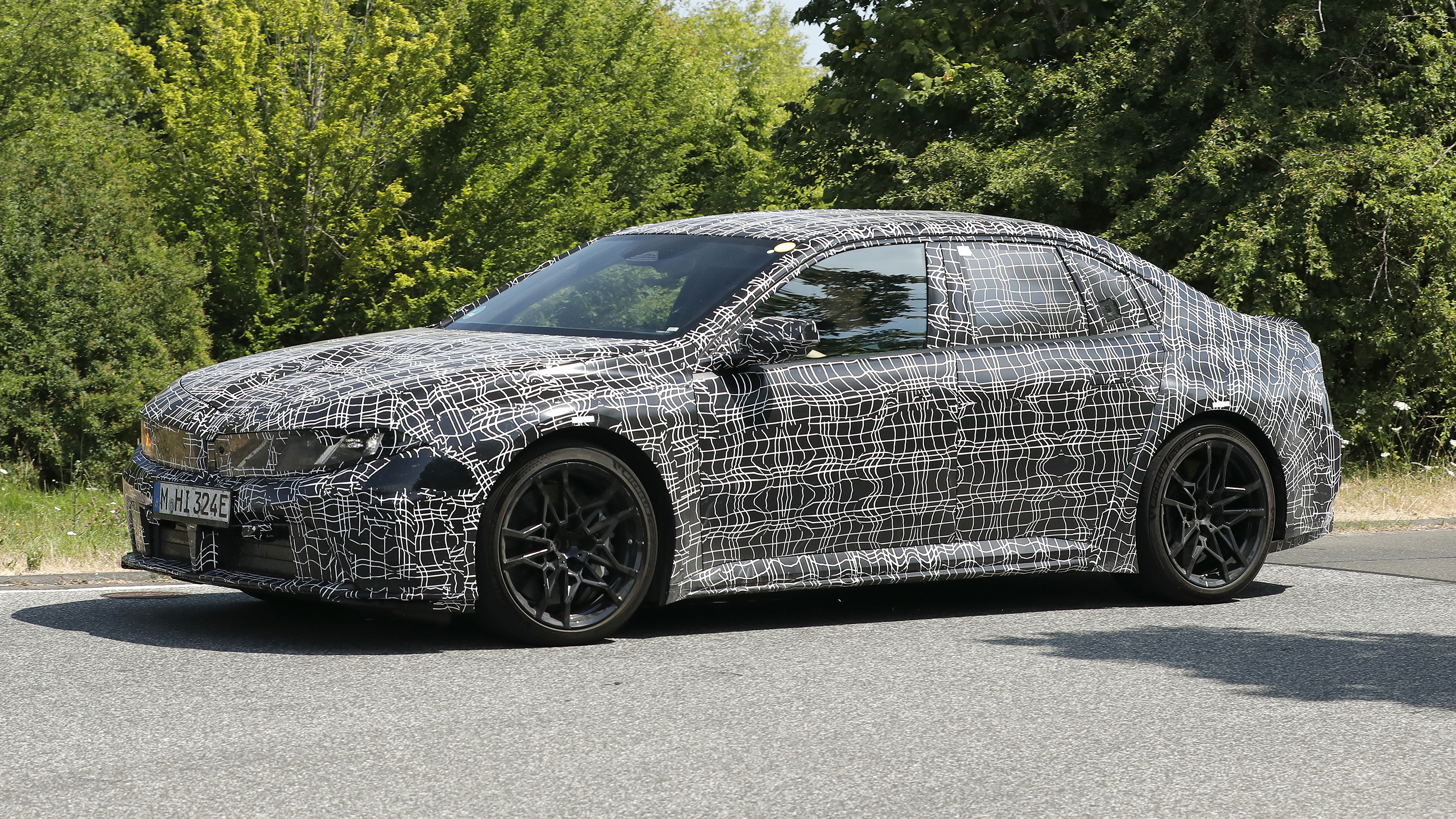 BMW M3 Electric - static front angled